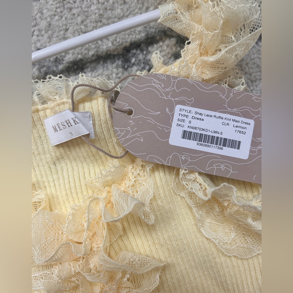 Meshki Yellow Ruffle Midi Dress - Picture 8 of 8